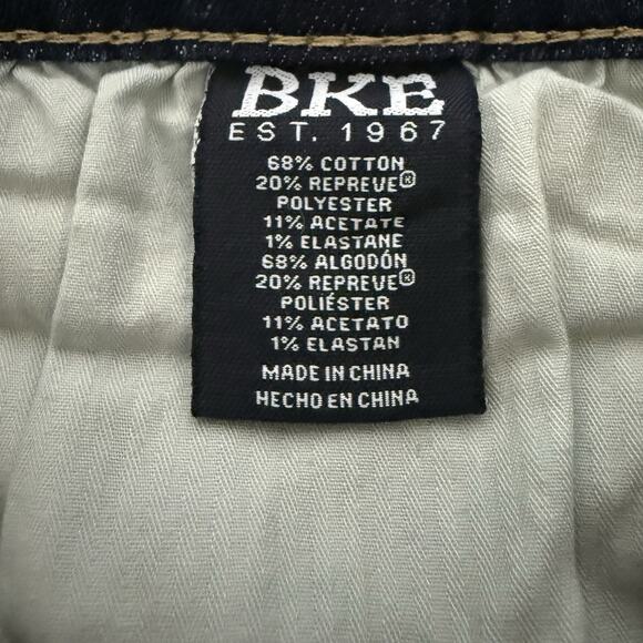 BKE AIDEN Bootcut Jeans Men’s 33x30 Medium Blue Stretch Denim Mid-Rise Buckle - Picture 8 of 10